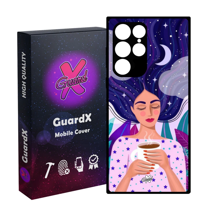 کاور گارد ایکس طرح Girl مدل Glass10658 مناسب برای گوشی موبایل سامسونگ Galaxy S22 Ultra