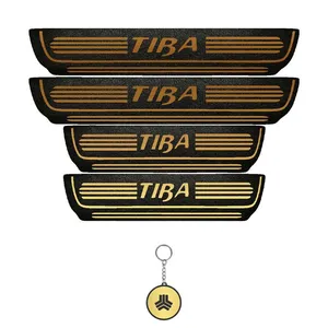 برچسب پارکابی خودرو لندمون کد LMm0056 MT مناسب برای تیبا مجموعه 4 عددی به همراه جا کلیدی