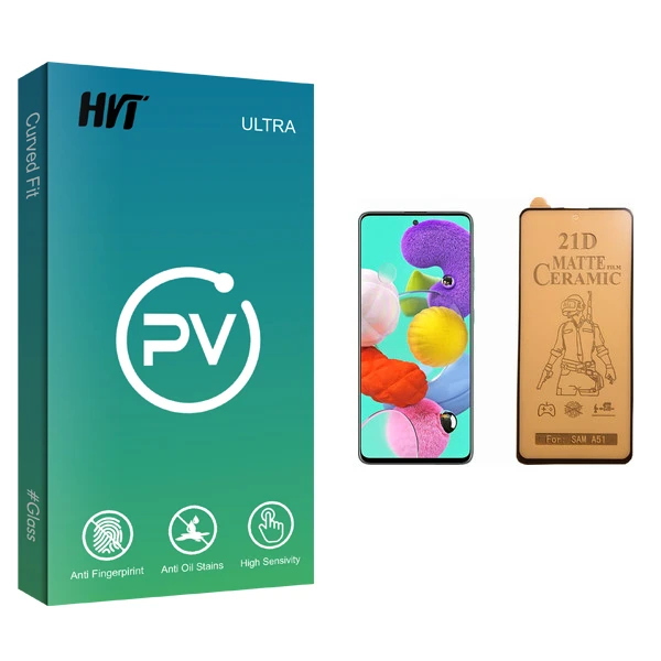 محافظ صفحه نمایش سرامیکی اچ وی تی مدل PV glass مناسب برای گوشی موبایل سامسونگ Galaxy A51