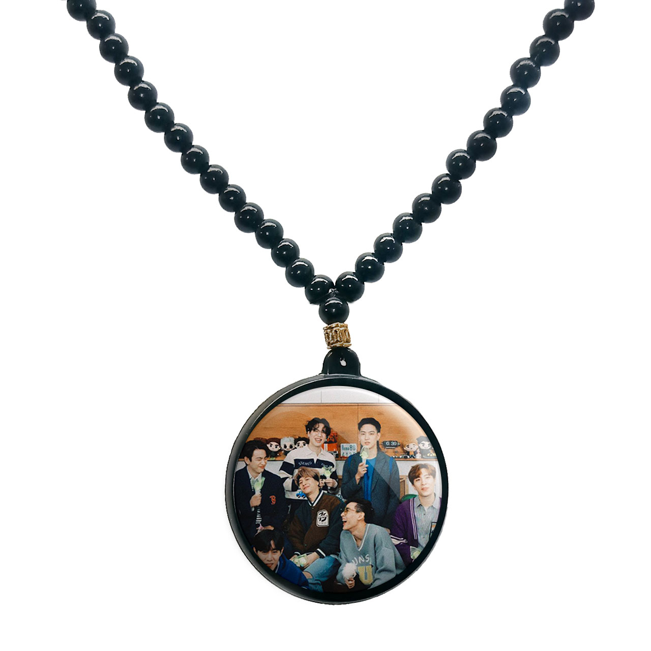 گردنبند پرمانه طرح GOT7 کد pmd.19035 مدل دو طرفه