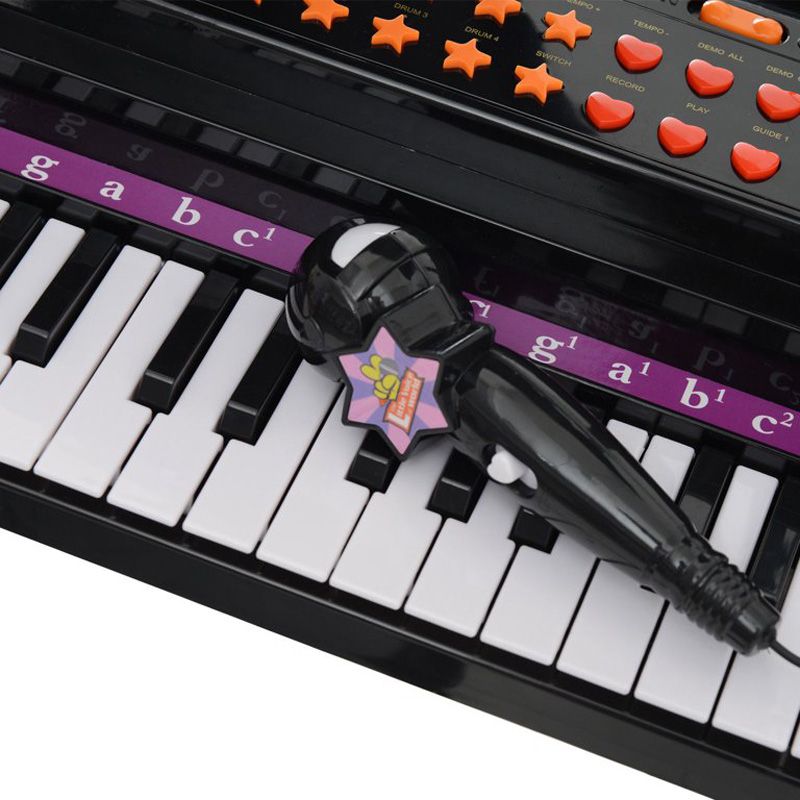 اسباب بازی موزیکال مدل پیانو پایه دار و میکروفون کد 88022 -  - 20