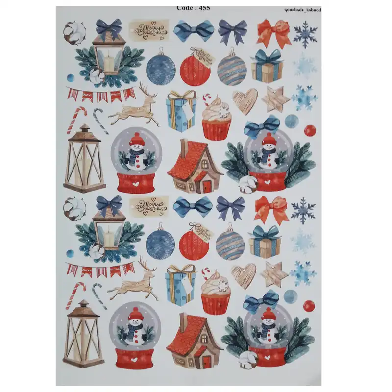 برچسب ترنسفر مدل حباب ادم برفی