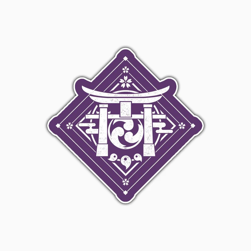 استیکر لپ تاپ و موبایل بووم طرح Anime Genshin Impact کد PS81