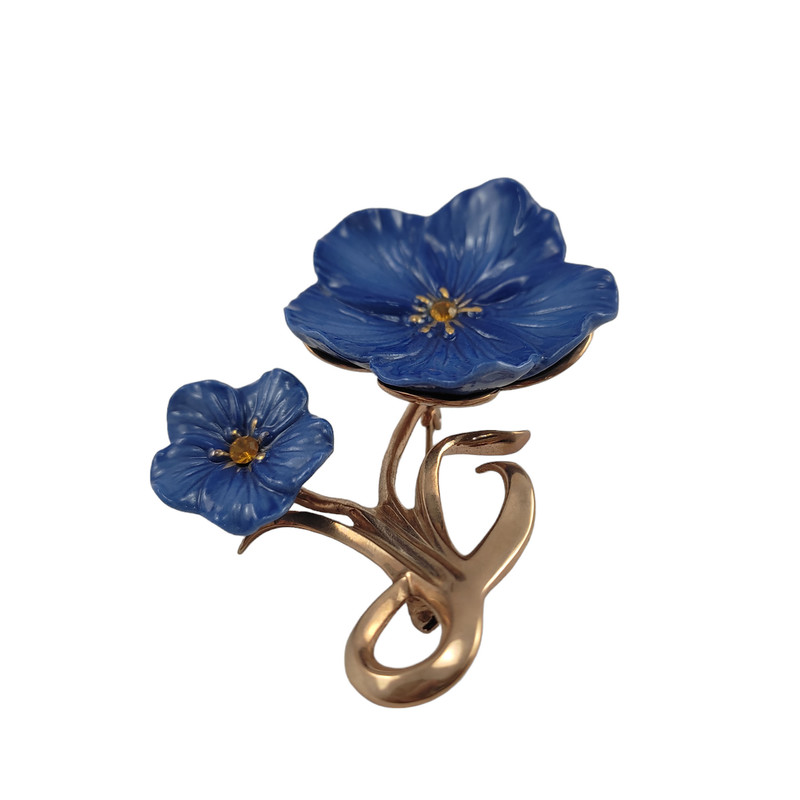 گل سینه زنانه فرانز مدل گل کتان FJ00187