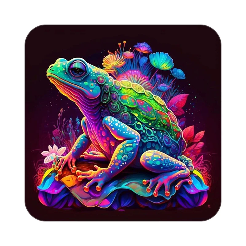 زیر لیوانی کاکتی طرح حیوانات رنگی مدل mp25869