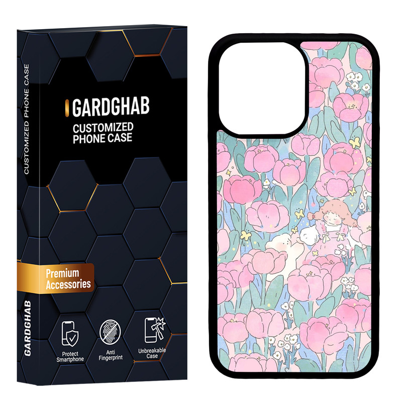 کاور گارد قاب مدل پشت گلس دخترانه مناسب برای گوشی موبایل اپل iPhone 13 Pro