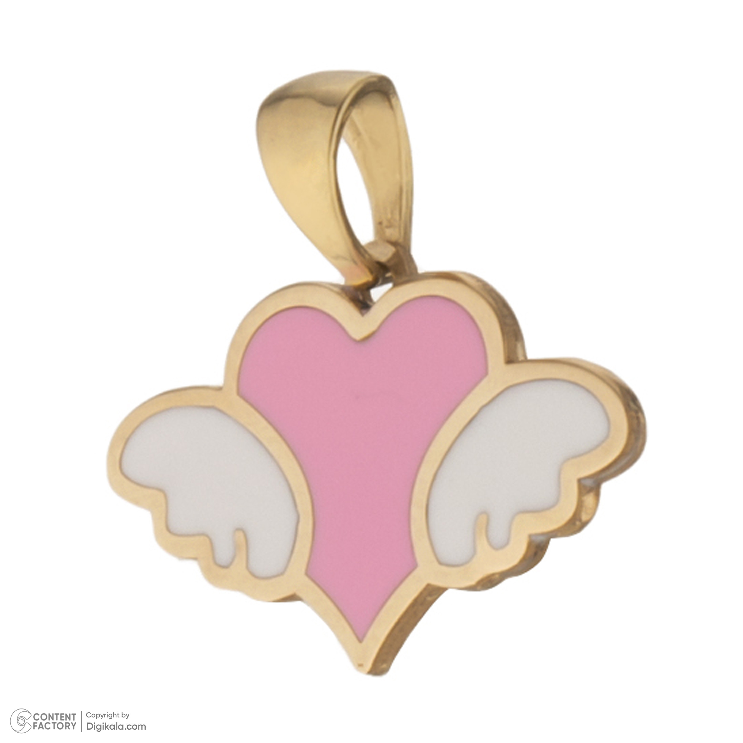 آویز گردنبند طلا 18 عیار دخترانه طلای مستجابی مدل 55116