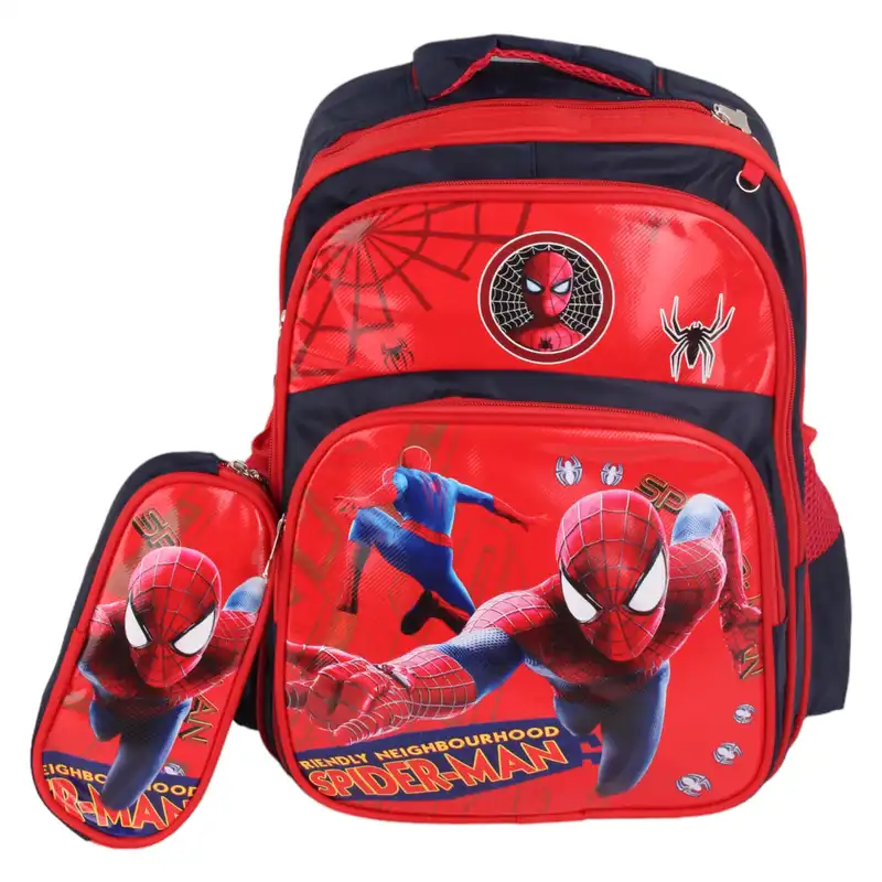 کوله پشتی طرح مرد عنکبوتی کد 19A1 به همراه جامدادی