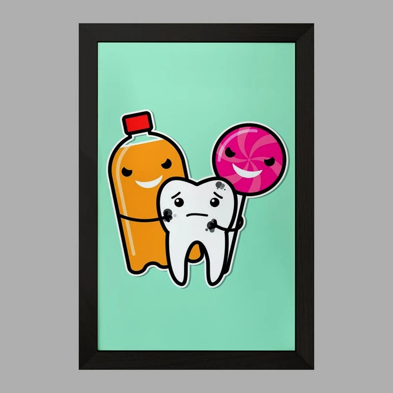 تابلو خندالو مدل دندان و دندانپزشکی کودکانه کد 27775