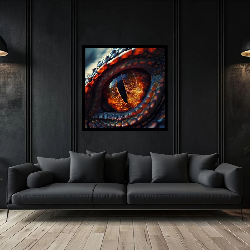 تابلو بکلیت طرح اکشن چشم اژدها مدل B-bu2783