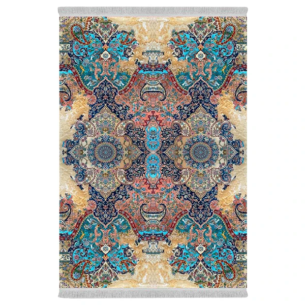 فرش پارچه‌ای دفه مدل فرشینه طرح مدرن کد 998