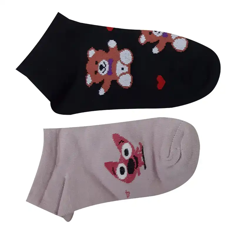 جوراب دخترانه کد 9 مجموعه 2 عددی