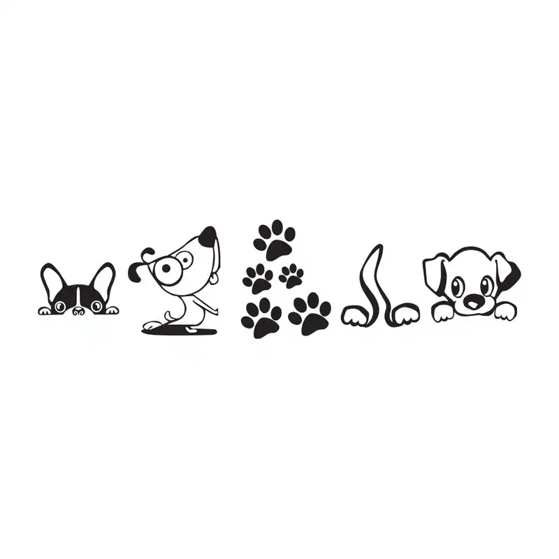 استیکر کلید و پریز گراسیپا مدل سگ های با نمک مجموعه 9 عددی