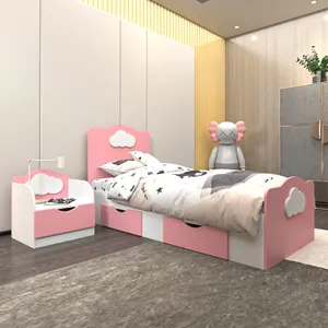 ست تخت خواب یک نفره اعیان مدل FH764 سایز 80x180 سانتی متر مجموعه دو عددی