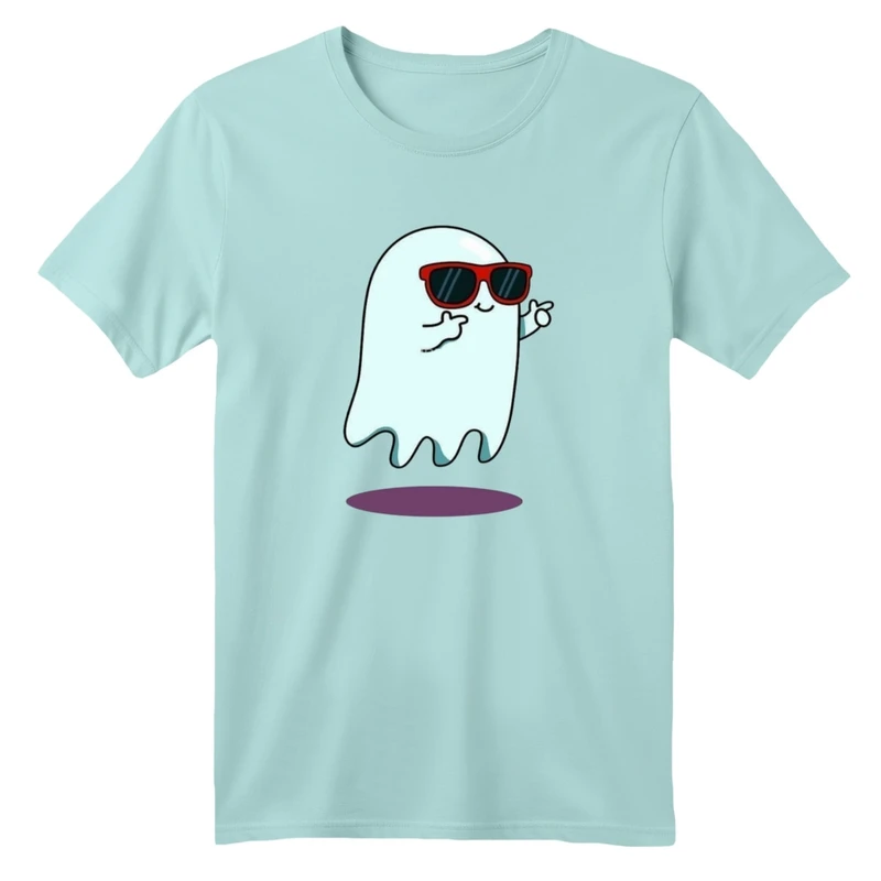 تی شرت آستین کوتاه بچگانه مدل روح و عینک دودی