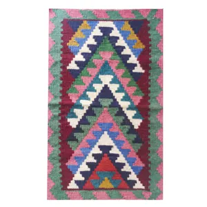 گلیم دستبافت نیم متری کد 1122