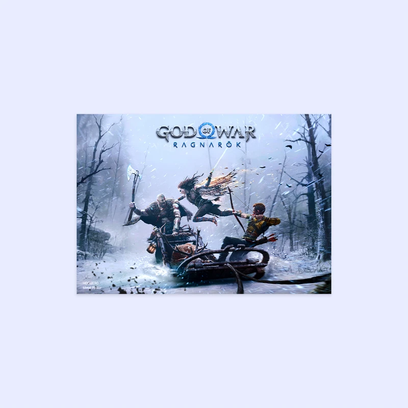 پوستر هومرو مدل فلزی طرح God of War کد PS483