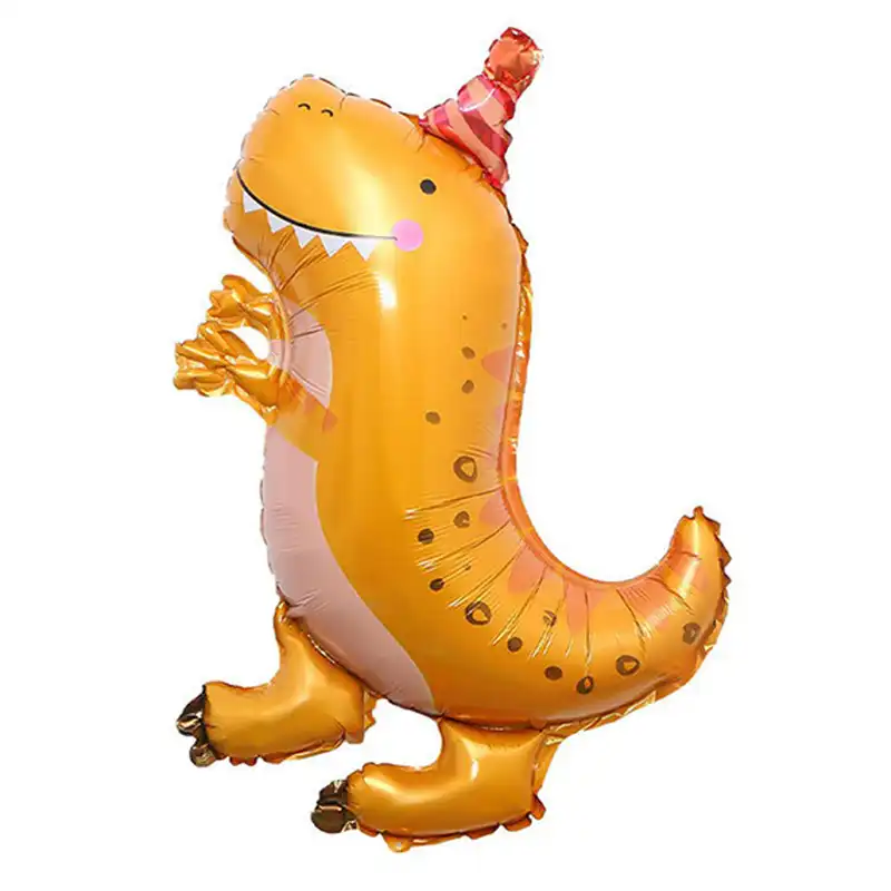 بادکنک فویلی لاکی بالونز مدل دایناسور کلاه دار کد 1221