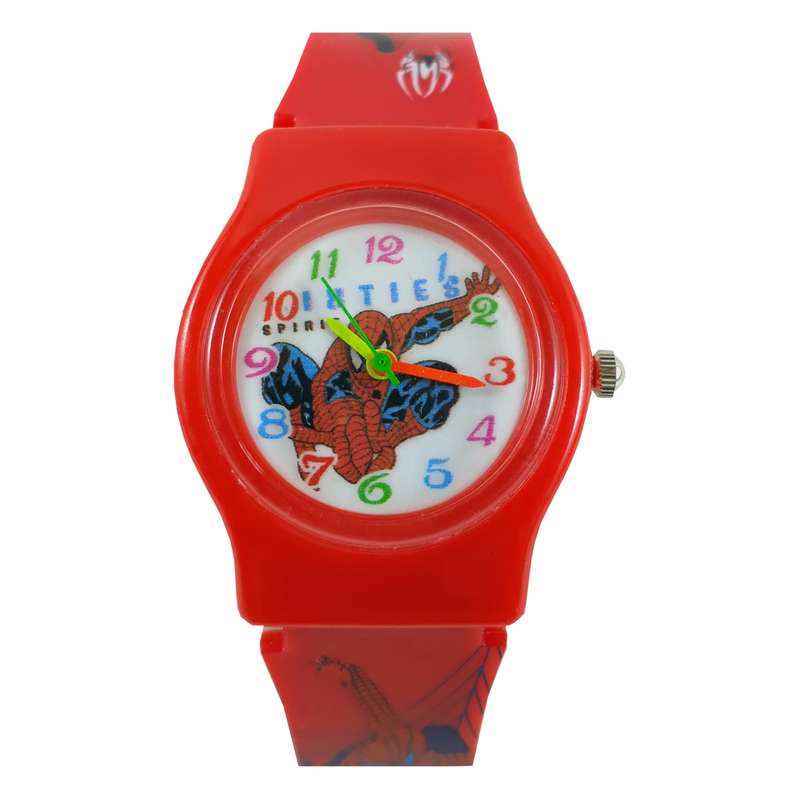 ساعت مچی عقربه ای پسرانه طرح مرد عنکبوتی کد 013 ساعت مچی عقربه ای پسرانه طرح مرد عنکبوتی کد 013