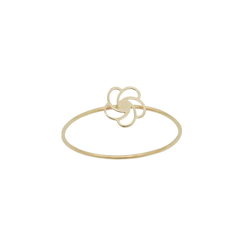 انگشتر طلا 18 عیار زنانه مایا ماهک مدل گل  MR1427 سایز 53