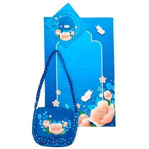 سجاده و جانماز طرح لاله کد 891 به همراه کیف