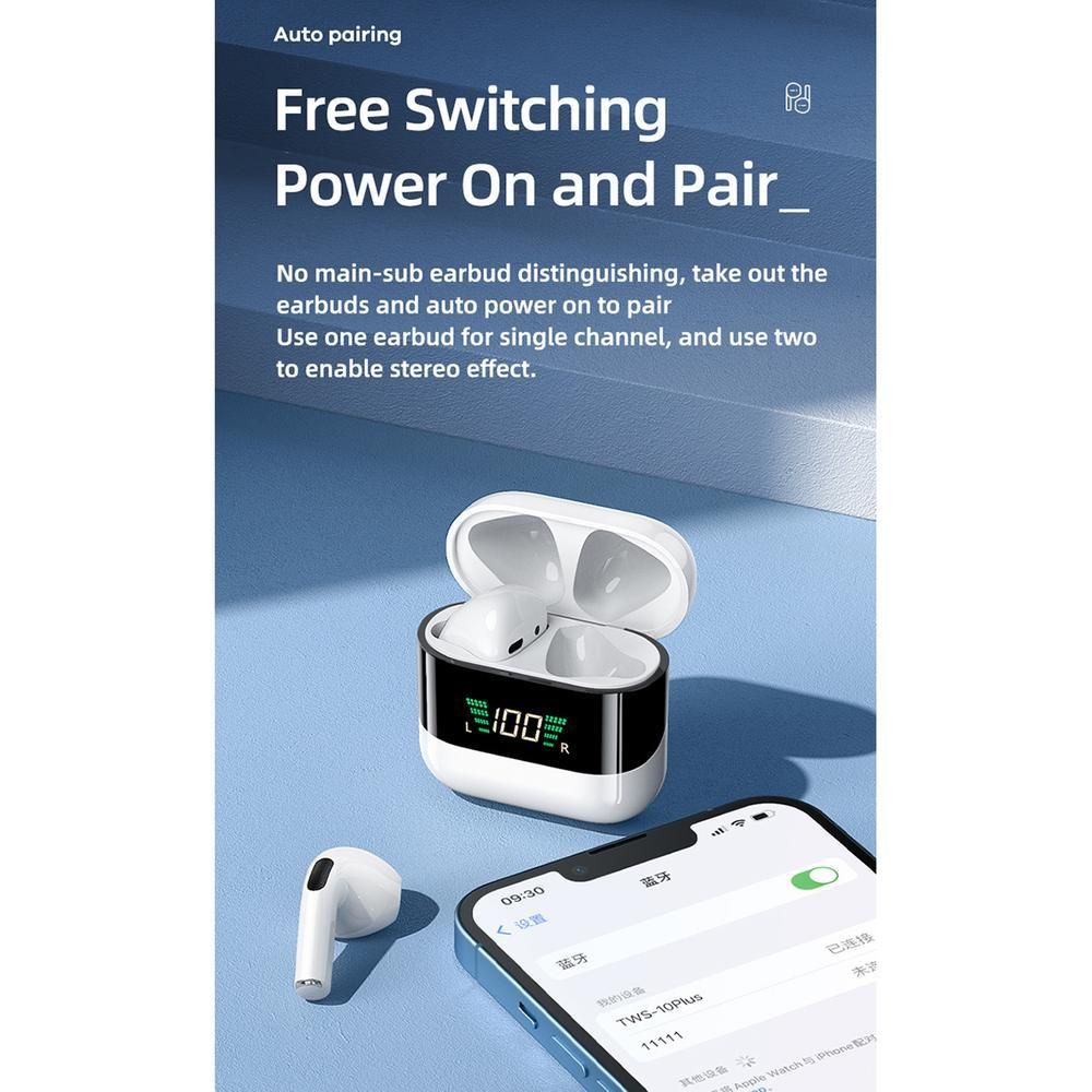 هدفون بلوتوثی ریمکس مدل TWS-10 PLUS -  - 5