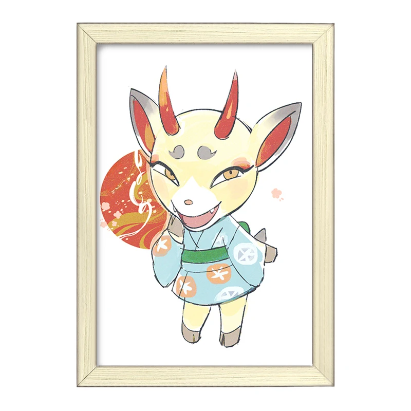 تابلو خندالو طرح بازی انیمال کراسینگ (Animal Crossing) کد 32647