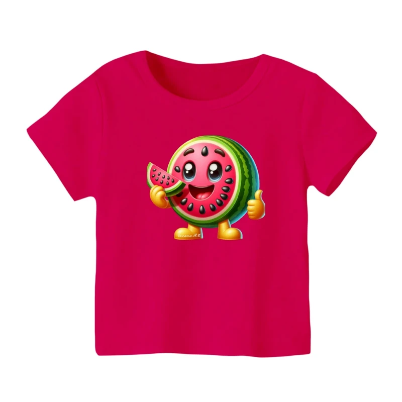 تی شرت آستین کوتاه بچگانه مدل هندوانه یلدایی کد 44