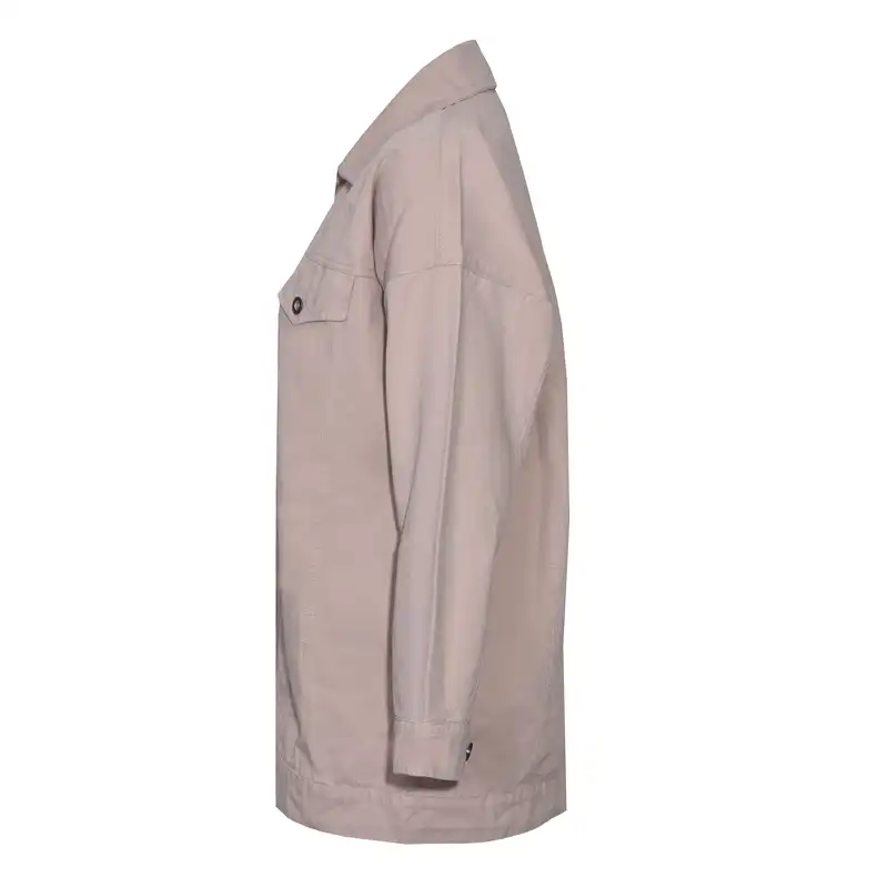 کت زنانه مدل کتان رنگ کرم