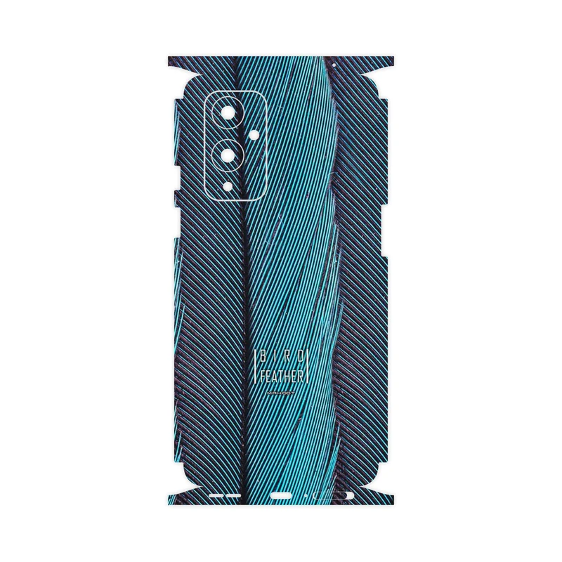 برچسب پوششی ماهوت مدل Turquoise feathers-FullSkin مناسب برای گوشی موبایل وان پلاس 9