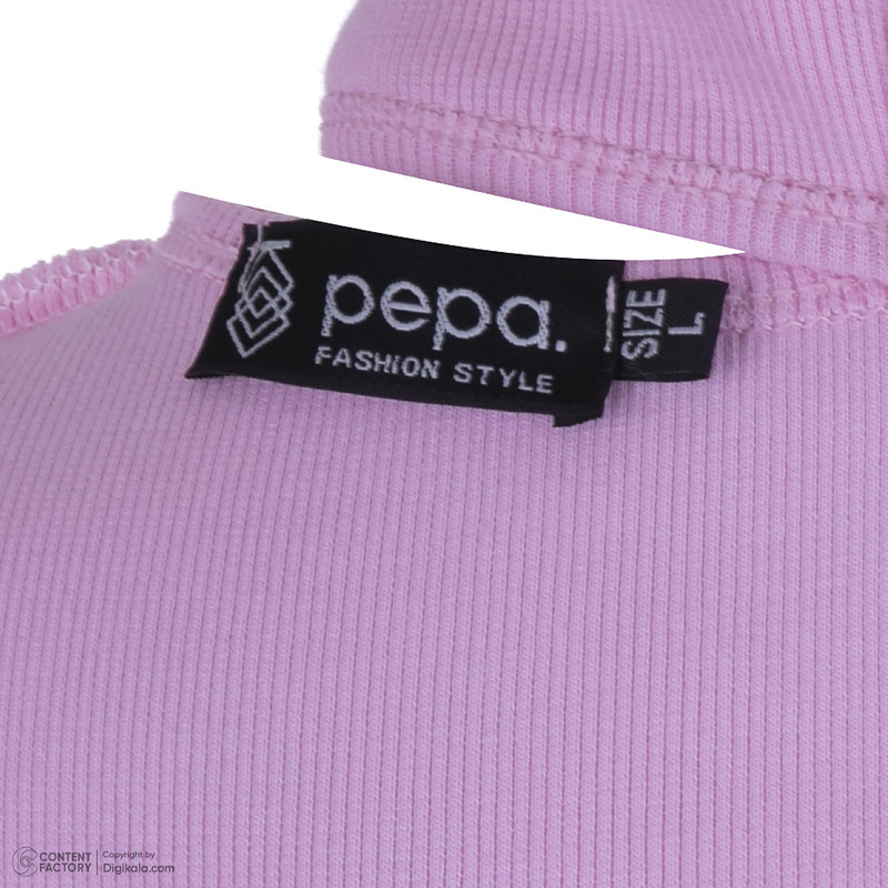 بلوز آستین بلند زنانه پپا مدل Choker رنگ صورتی