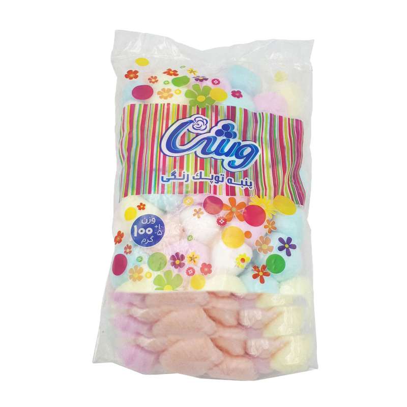 پنبه آرایشی وش مدل توپی وزن 100 گرم مجموعه 10 عددی پنبه آرایشی وش مدل توپی وزن 100 گرم مجموعه 10 عددی