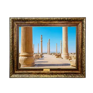 تابلو فرش ماشینی نقش نگار رضوی طرح آثار باستانی کد 116KH