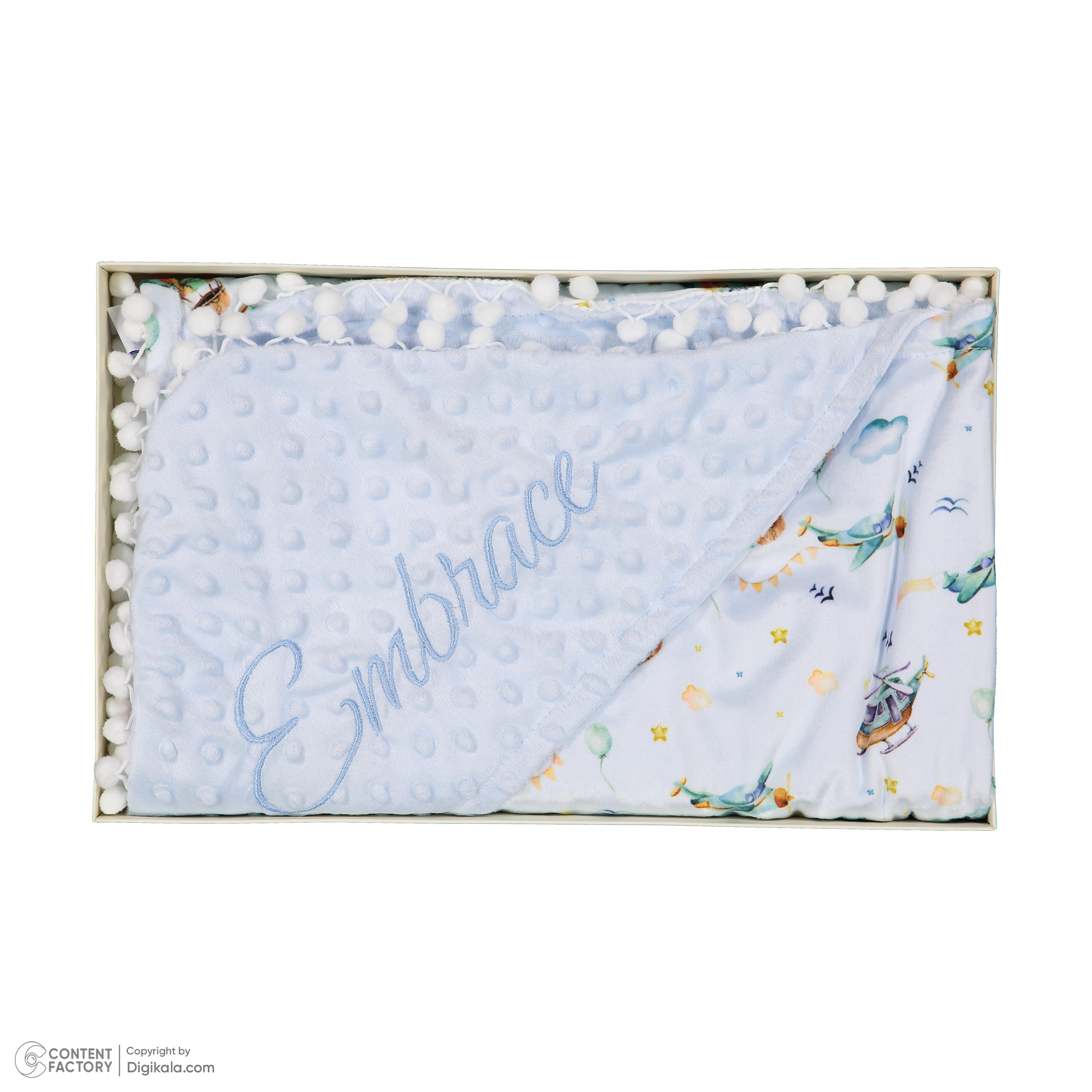 پتو کودک مدل دورپیج سایز 75×75 سانتی متر