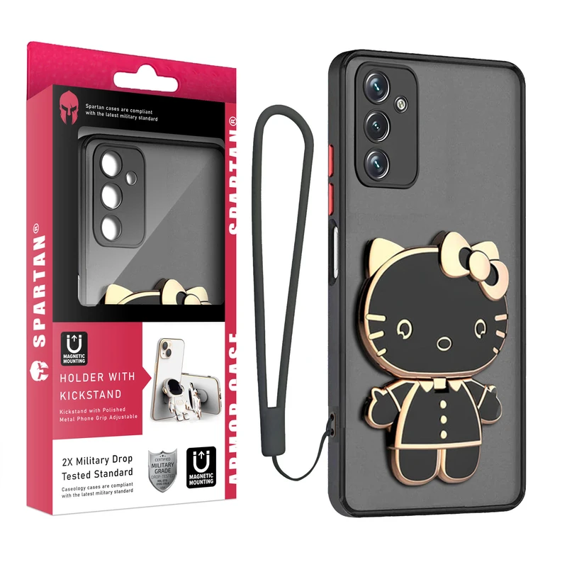 کاور اسپارتان مدل MBC Kitty strap مناسب برای گوشی موبایل سامسونگ Galaxy S23 FE به همراه بندآویز
