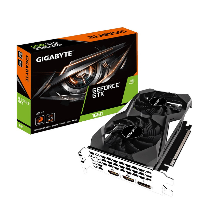 کارت گرافیک گیگابایت مدل GTX 1650 D6 WINDFORCE OC 4G 2