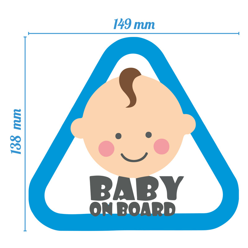 برچسب خودرو طرح baby on board بچه کوچولو کد 81