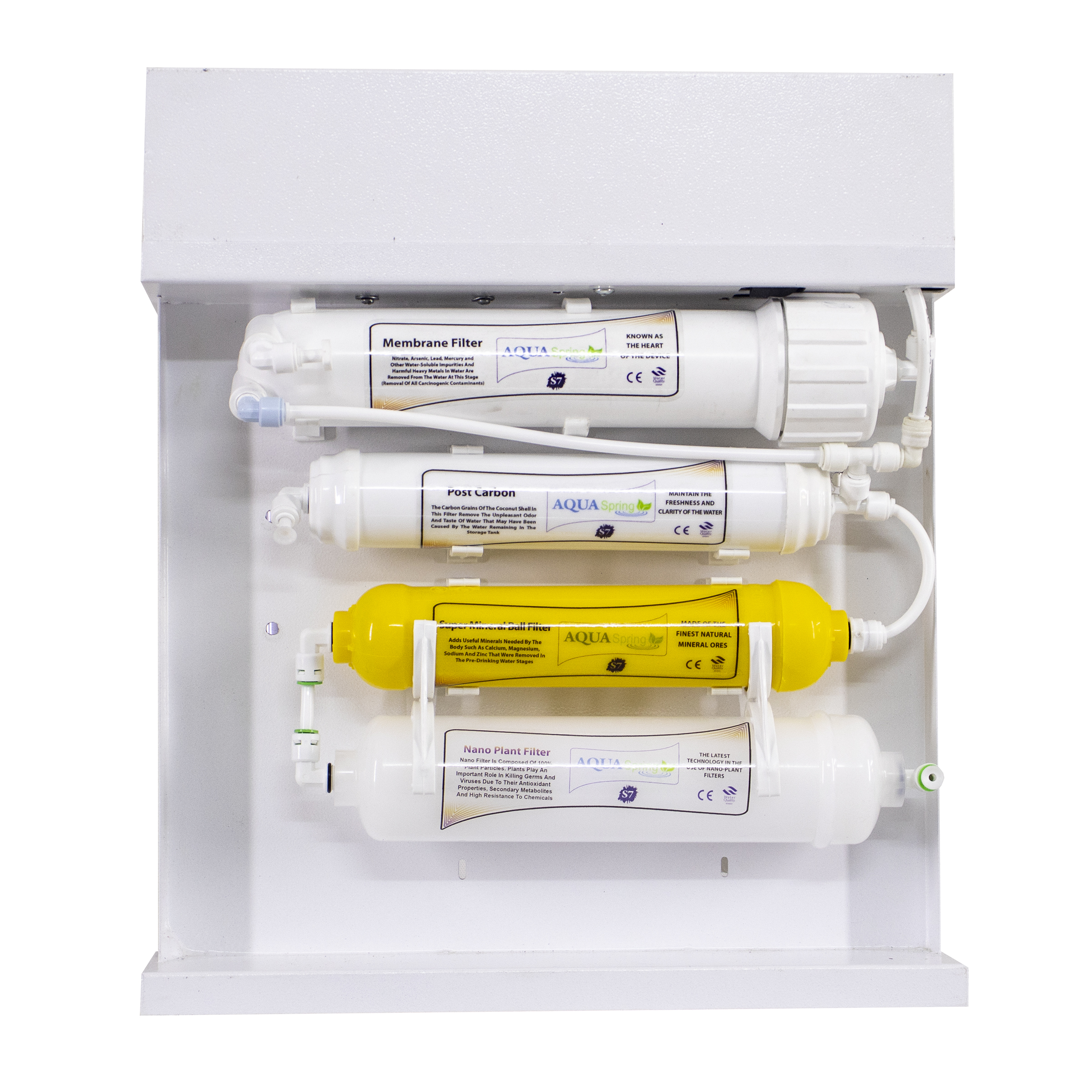 دستگاه تصفیه کننده آب آکوآ اسپرینگ مدل RO-S7-WZ 7004 به همراه فیلتر مجموعه 4 عددی