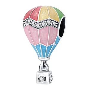 آویز گردنبند نقره زنانه پاندورا مدل Hot air balloon colorful 65142