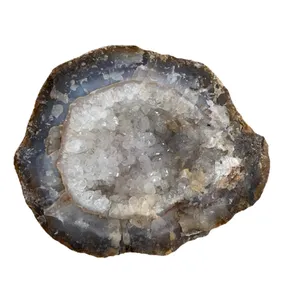 سنگ راف عقیق مدل ژئود کوارتز کد 66