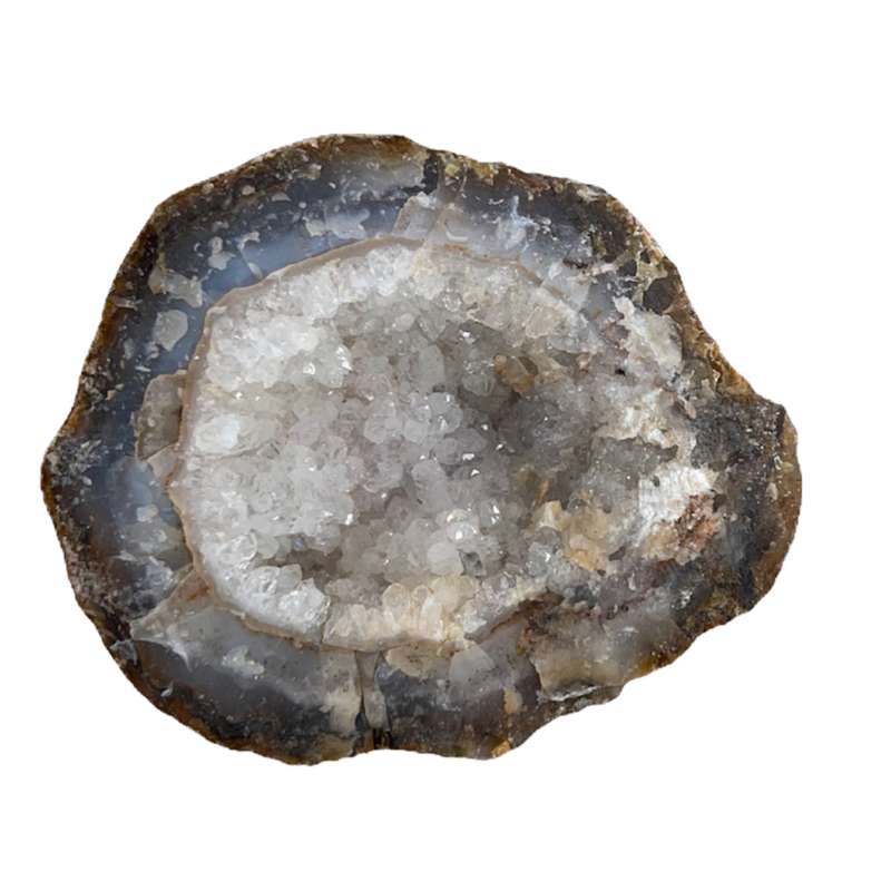 سنگ راف عقیق مدل ژئود کوارتز کد 66
