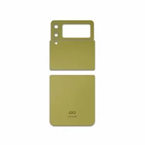 MAHOOT Matte-Gold Cover Sticker for Samsung Galaxy Z Flip3 5G