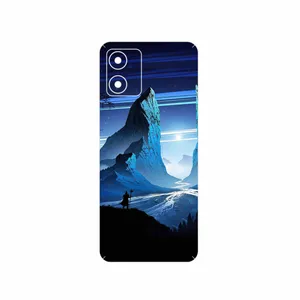 MAHOOT Blue Mountains Digital Art Cover Sticker for Motorola Moto E13