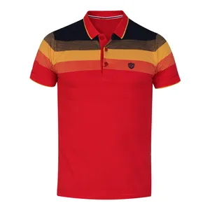 پولوشرت آستین کوتاه مردانه مدل جودون رینگر رنگ قرمز