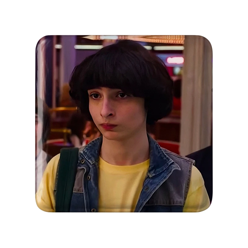 مگنت خندالو طرح مایک سریال استرنجر تینگز Stranger Things  مدل مربعی کد 19331