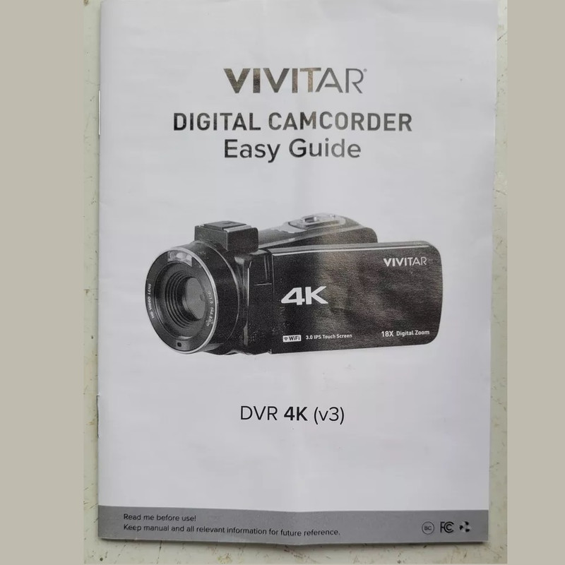 دوربین فیلم برداری وی وی تار مدل DVR4K-BLK Compact