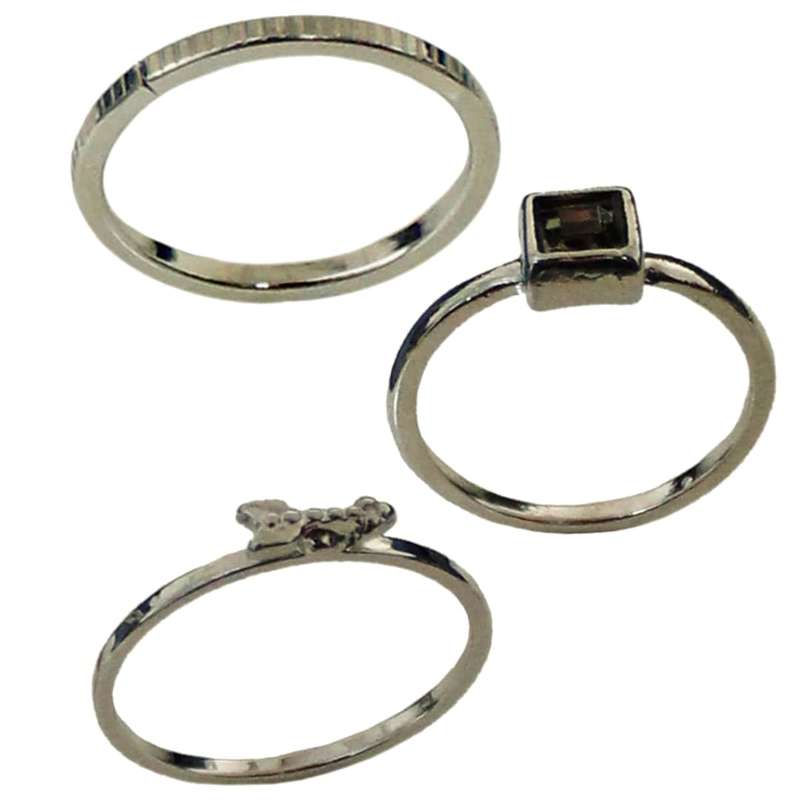 بند انگشتی زنانه کد RKH_1311 مجموعه 3 عددی