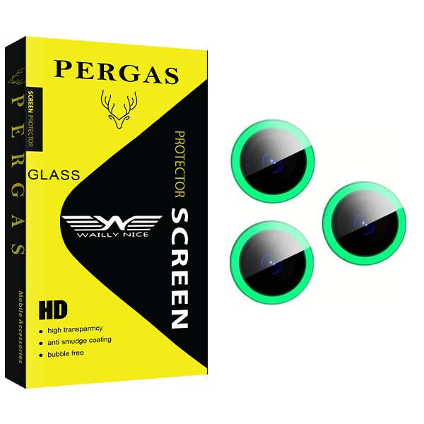 محافظ لنز دوربین وایلی نایس مدل Pergas GlassBLACKLIGHT مناسب برای گوشی موبایل اپل iPhone 13 pro