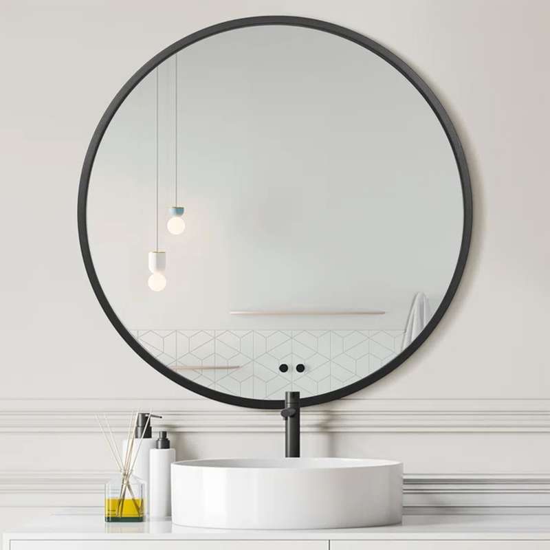 آینه مدل گرد فلزی طرح ظریف کد F-80 آینه مدل گرد فلزی طرح ظریف کد F-80