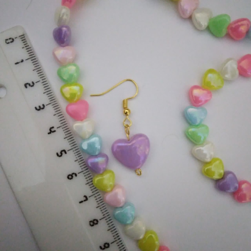 نیم ست دخترانه مدل قلب شاین کد m0269